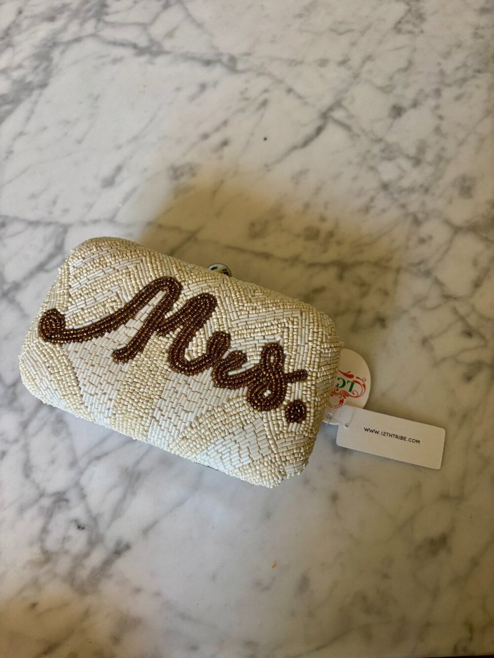 12th Tribe "Mrs" Clutch w/Metal Strap